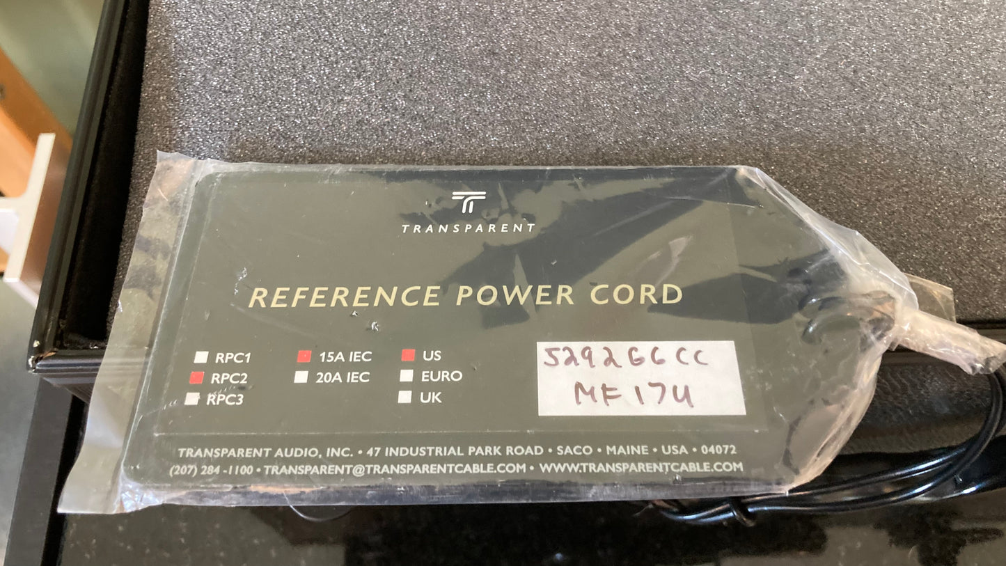 Transparent RPC2 Reference Power Pre-Owned