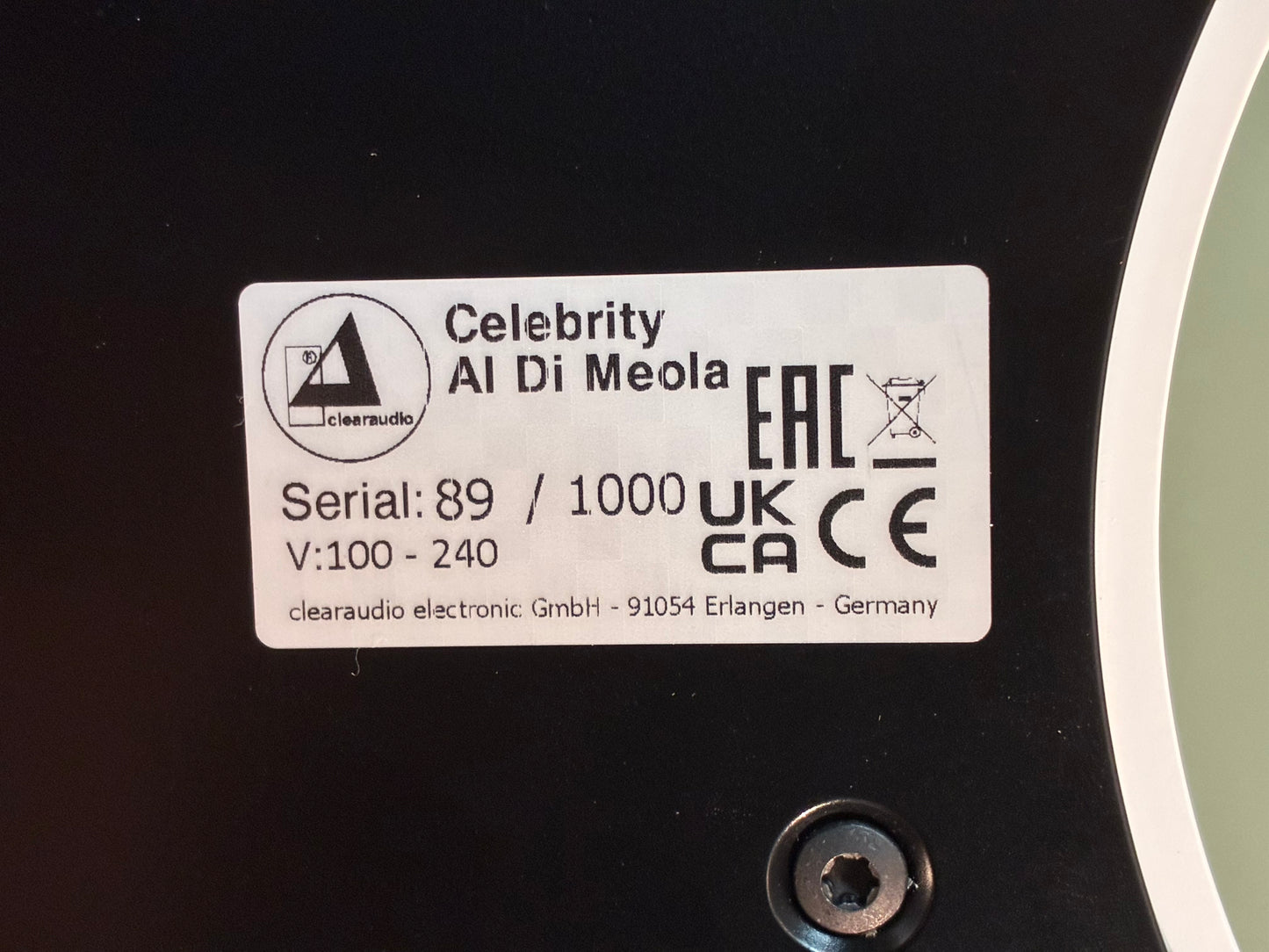 Clearaudio Celebrity Al Di Meola Demo