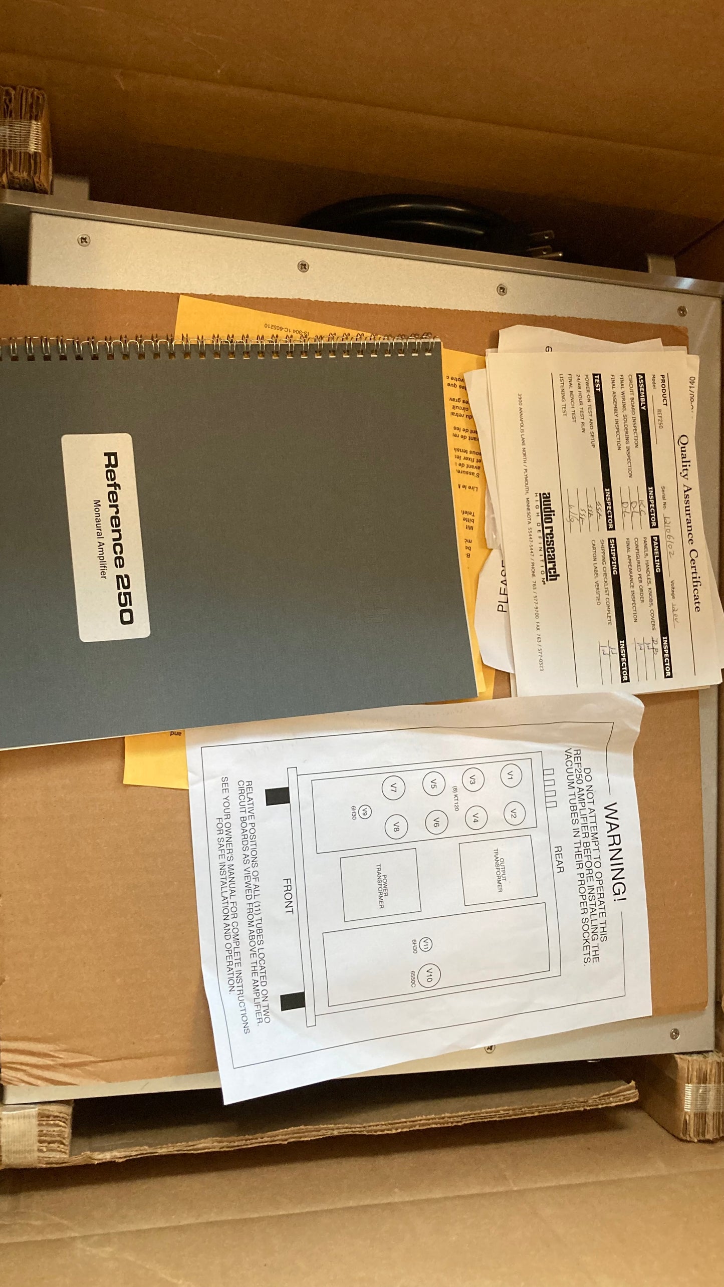 Audio Research Reference 250 Pre-Owned