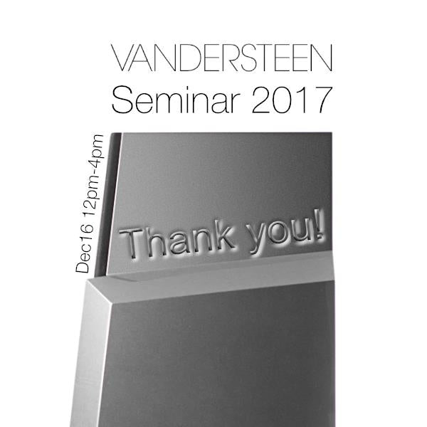 Vandersteen Seminar 2017